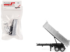 26ft Gravel Trailer Silver 1/87 (HO) Plastic Model by Promotex
