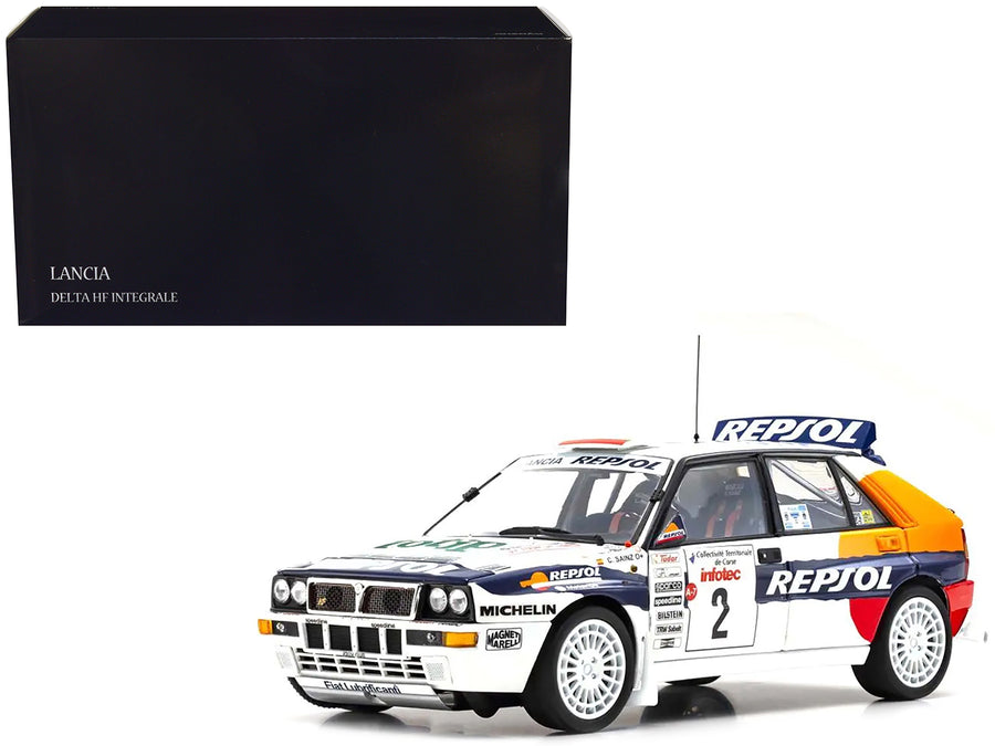 Lancia Delta HF Integrale Evoluzione #2 Carlos Sainz - Luis Moya "Jolly Club" "Tour de Corse - Rallye de France" (1993) 1/18 Diecast Model Car by Kyosho