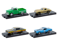 "Auto-Drivers" Set of 4 pieces in Blister Packs Release 124 Limited Edition to 7500 pieces Worldwide 1/64 Diecast Model Cars by M2 Machines
