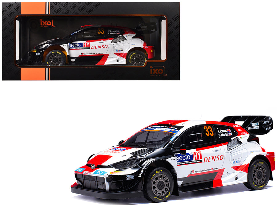 Toyota GR Yaris Rally1 Hybrid #33 Elfyn Evans - Scott Martin Winner "Rally Finland" (2023) 1/18 Diecast Model Car by IXO Models