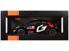 Toyota GR Yaris Rally1 Hybrid #33 Elfyn Evans - Scott Martin 2nd Place "Rally Sweden" (2024) 1/18 Diecast Model Car by IXO Models