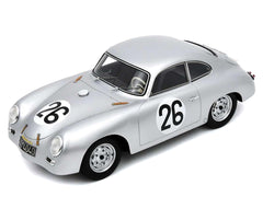 Porsche 356 #26 Max Nathan - Helmut 'Helm' Glockler "Porsche KG" "24 Hours of Le Mans" (1956) with Acrylic Display Case 1/18 Model Car by Spark