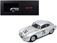 Porsche 356 #26 Max Nathan - Helmut 'Helm' Glockler "Porsche KG" "24 Hours of Le Mans" (1956) with Acrylic Display Case 1/18 Model Car by Spark