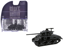 M4 Sherman 76 Long Barrell Tank Black Camouflage "Black Bandit" Series 30 1/64 Diecast Model Car by Greenlight