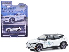 2021 Ford Mustang Mach-E #2 "New York to Seattle Transcontinental Tour" White with Black Top "Hobby Exclusive" Series 1/64 Diecast Model Car by Greenlight