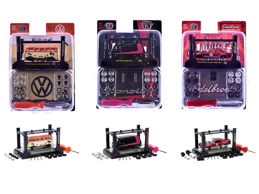 Model Kit 3 piece Car Set Release 76 Limited Edition to 9600 pieces Worldwide 1/64 Diecast Model Cars by M2 Machines