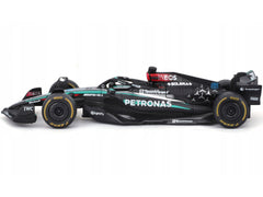 Mercedes-AMG F1 W15 E Performance #63 George Russell "Petronas" Formula One F1 World Championship (2024) "Race" Series 1/43 Diecast Model Car by Bburago