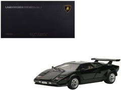 Lamborghini Countach 5000S Black 1/43 Diecast Model Car by Autoart