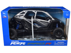 Polaris RZR Pro R UTV Silver Metallic and Black 1/18 Diecast Model by New Ray