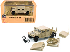 HUMVEE 4-CT Military Vehicle Desert Tan with Alternative Tops 1/64 Diecast Model Car by BM Creations