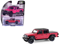 2024 Jeep Gladiator Pickup Truck Tuscadero Pink with Black Top "Showroom Floor" Series 7 1/64 Diecast Model Car by Greenlight