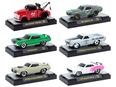 "Ground Pounders" 6 Cars Set Release 29 IN DISPLAY CASES Limited Edition 1/64 Diecast Model Cars by M2 Machines