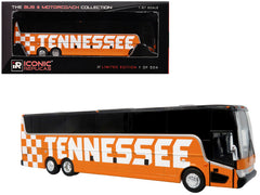 Van Hool TX-45 Motorcoach Bus "Premier Transportation - University of Tennessee" Orange and Black "The Bus and Motorcoach Collection" Limited Edition to 504 pieces Worldwide 1/87 (HO) Diecast Model by Iconic Replicas