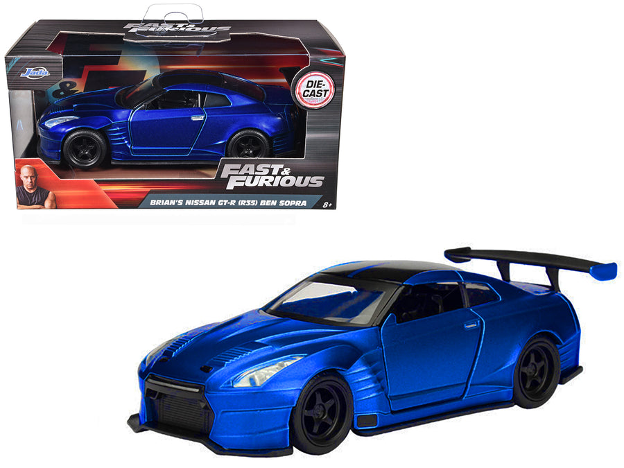 Brian's 2009 Nissan GTR R35 Blue Ben Sopra "Fast & Furious" Movie 1/32 Diecast Model Car  by Jada
