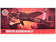Level 2 Model Kit Bristol Blenheim Mk.IF Aircraft with 2 Scheme Options 1/72 Plastic Model Kit by Airfix