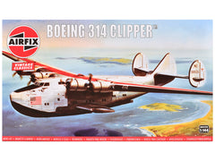 Level 2 Model Kit Boeing 314 Clipper Flying Boat with 2 Scheme Options 1/144 Plastic Model Kit by Airfix