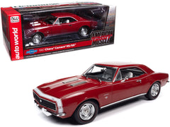 1967 Chevrolet Camaro RS/SS Bolero Red with White Stripe and White Interior "Hemmings Motor News" Magazine Cover Car (March 2014) 1/18 Diecast Model Car by Auto World