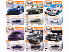 Auto World Premium 2024 Set B of 6 pieces Release 3 1/64 Diecast Model Cars by Auto World