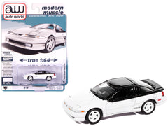 1991 Eagle Talon TSi Bright White with Black Top "Modern Muscle" Series 1/64 Diecast Model Car by Auto World