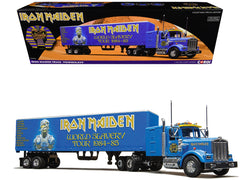 Iron Maiden "Powerslave" Transport Truck Blue "World Slavery Tour 1984-85" 1/50 Diecast Model by Corgi