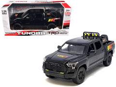 2023 Toyota Tundra TRD 4x4 Pickup Truck Black with TRD Stripes with Sunroof and Wheel Rack Limited Edition to 2400 pieces Worldwide 1/24 Diecast Model Car