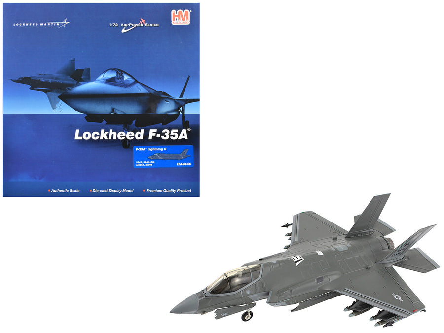Lockheed Martin F-35A Lightning II Aircraft "5345 354th Operations Group Eielson Air Force Base Alaska" (2020s) United States Air Force "Air Power Series" 1/72 Diecast Model by Hobby Master