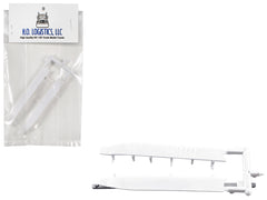 Trailer Wind Skirts for 53' Dry Vans White 1/87 (HO) Plastic Model Car by HO Logistics