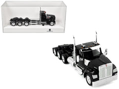 Kenworth W990 3-Axel Day Cab Black 1/87 (HO) Plastic Model Car by HO Logistics