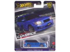 Subaru Forester STi Blue Metallic "Modern Classics" Series Diecast Model Car by Hot Wheels