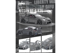Nissan 35GT-RR RHD (Right Hand Drive) "LB-Silhouette Works GT" Full Dry Carbon 1/64 Diecast Model Car by Inno Models