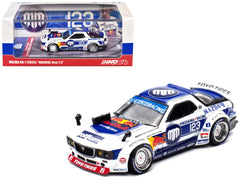 Mazda RX-7 (FD3S) RHD (Right Hand Drive) #123 "Pandem Rocket Bunny MADBUL Gen 7.3" White and Blue with Graphics "MadLab Collection 01" 1/64 Diecast Model Car by Inno Models