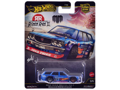 Mazda RX-3 Wagon #23 "Mad Mike" Blue with Graphics "Ronin Run II" Series Diecast Model Car by Hot Wheels