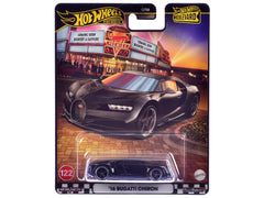 2016 Bugatti Chiron Black "Boulevard" Series Diecast Model Car by Hot Wheels