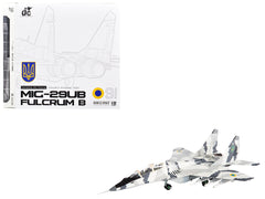 Mikoyan MiG-29UB Fulcrum-B Fighter Aircraft "Vasylkiv Air Base Ukraine" (2021) Ukrainian Air Force 1/72 Diecast Model by JC Wings