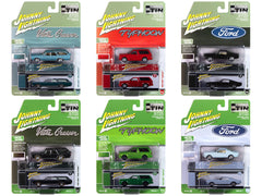 Johnny Lightning Collector's Tin 2025 Set of 6 Cars Release 1 Limited Edition 1 1/64 Diecast Model Cars by Johnny Lightning