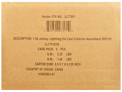 Johnny Lightning Collector's Tin 2025 Set of 6 Cars Release 1 Limited Edition 1 1/64 Diecast Model Cars by Johnny Lightning