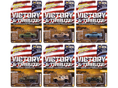 "Military" Set B of 6 pieces 2025 Release 1 Limited Edition Diecast Models by Johnny Lightning