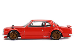 Nissan Skyline 2000GT-R (KPGC10) "Kaido Street V1" RHD (Right Hand Drive) Red (Designed by Jun Imai) "Kaido House" Special 1/64 Diecast Model Car by Mini GT
