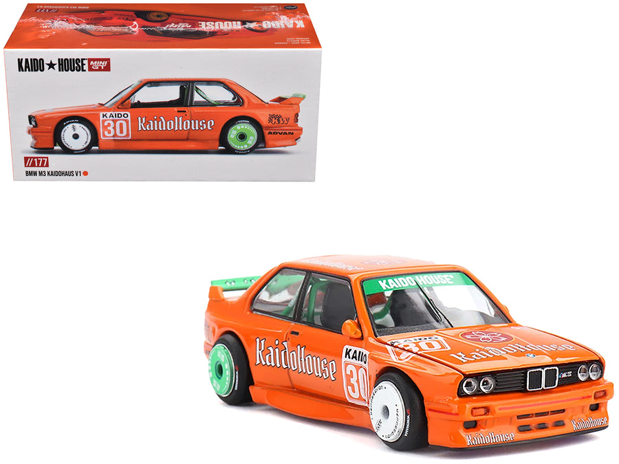 BMW M3 "KaidoHaus V1" #30 Orange (Designed by Jun Imai) "Kaido House" Special 1/64 Diecast Model Car by Mini GT