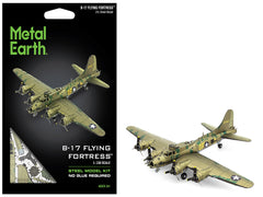 Model Kit Boeing B-17 Flying Fortress Bomber Aircraft "World War II" United States Army Air Forces (Challenging Difficulty) Steel Model by Metal Earth