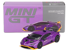 Lamborghini Huracan STO Viola Pasifae Purple Metallic Limited Edition 1/64 Diecast Model Car by Mini GT