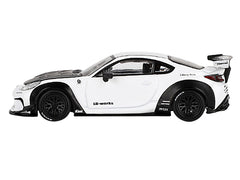 Toyota GR86 "LB-Nation - Liberty Walk" White with Carbon Hood Limited Edition 1/64 Diecast Model Car by Mini GT