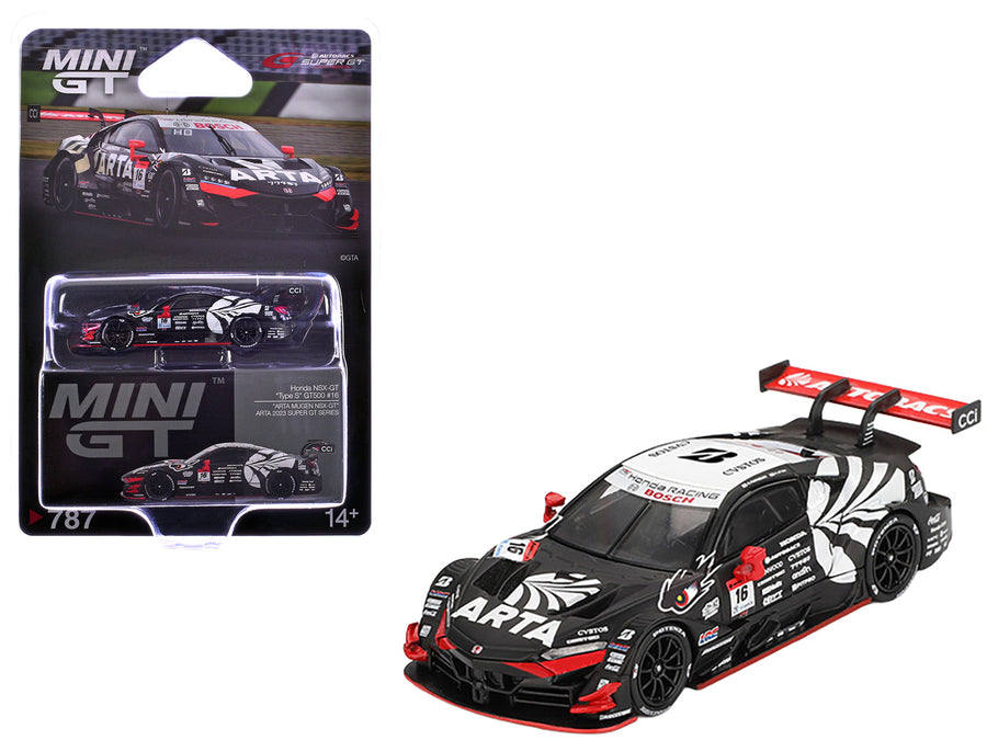 Honda NSX-GT "Type S" GT500 #16 Nirei Fukuzumi - Hiroki Otsu "ARTA" "Super GT Series" (2023) Limited Edition 1/64 Diecast Model Car by Mini GT