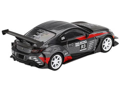 Toyota GR86 #R3 "Larry Chen's HKS Turbocharged GR86" Gray Metallic with Graphics Limited Edition 1/64 Diecast Model Car by Mini GT