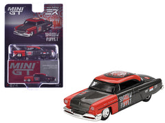 1954 Lincoln Capri Hot Rod "Shadow Puppet" Red and Dark Gray "MINI GT x MIZU Diecast 2024" Limited Edition 1/64 Diecast Model Car by Mini GT