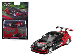 Toyota GR86 "HKS TYPE R ADVAN" RHD (Right Hand Drive) Black and Red "2022 Tokyo Auto Salon" Limited Edition 1/64 Diecast Model Car by Mini GT