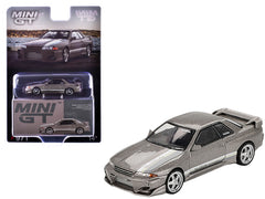 Nissan Skyline GT-R (R32) RHD (Right Hand Drive) "Veilside Combat C-I" Gray Metallic Limited Edition 1/64 Diecast Model Car by Mini GT