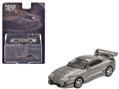 Toyota Supra "VeilSide Combat V-II" Combat Gray Metallic Limited Edition 1/64 Diecast Model Car by Mini GT