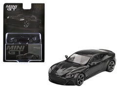 Aston Martin DBS RHD (Right Hand Drive) "007 Edition" Black Metallic Limited Edition 1/64 Diecast Model Car by Mini GT