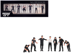 "NISMO Technician Team" 7 Piece Figure Set for 1/64 Scale Models by Mini GT